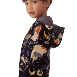 Felpa con il cappuccio staccabile