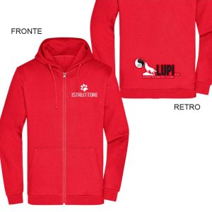 Felpa donna istruttore asd lupi