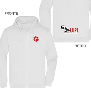 Felpa donna asd lupi associati