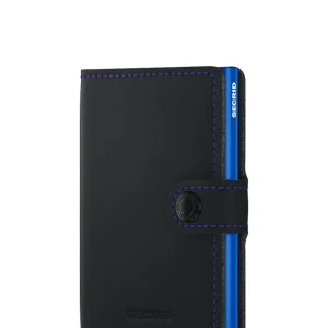 SECRID mini portafoglio miniwallet Matte nero blu navy