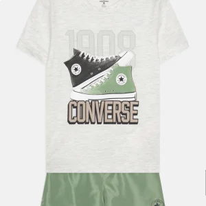 Completo maglietta a maniche corte con grafica e pantaloncino in dri-fit ragazzo