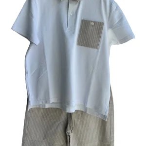 Completo polo e bermuda ragazzo