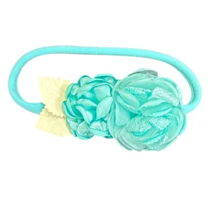 Fascia elasticizzata con applicazione floreale baby femmina