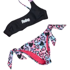 Costume due pezzi monospalla bambina Piccole monelle