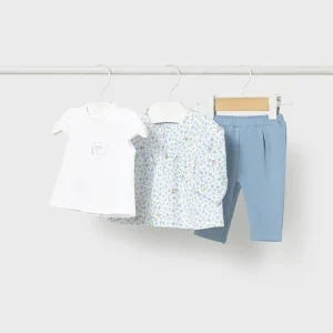 Tuta 3 pezzi con maglietta neonata