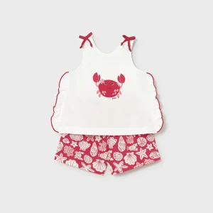 Completo due pezzi con short stampato baby boy Mayoral