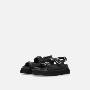 PINKO Sandali in nappa con cinturini e zeppa