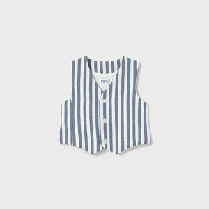 Gilet elegante lino baby maschio