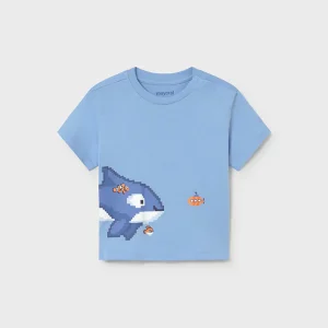 T-shirt con stampa baby boy Mayoral