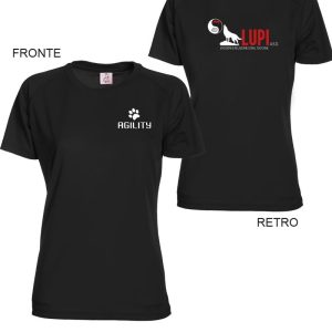 T-shirt donna agility asd lupi
