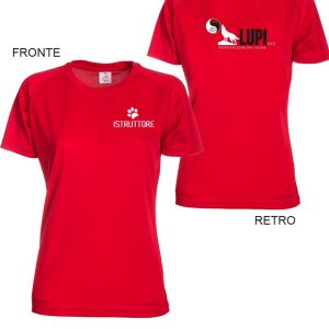 T-shirt istruttore donna asd lupi