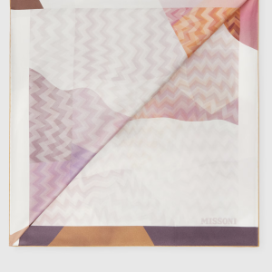 MISSONI foulard in seta motivo zig zag