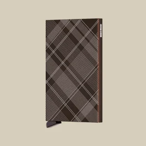 SECRID cardprotector portafogli minimal tartan brown