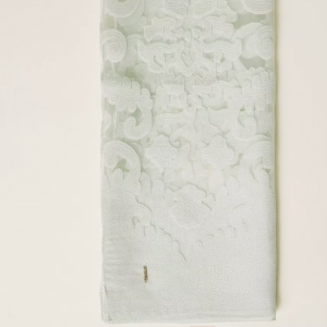 TWINSET stola in pizzo lavorato azzurro acqua