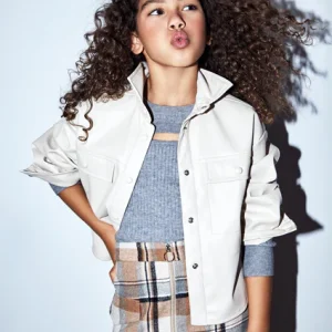Overshirt similpelle ragazza Mayoral