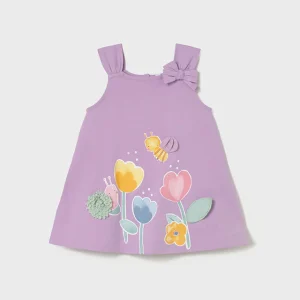 Vestito con manica nodo baby girl Mayoral