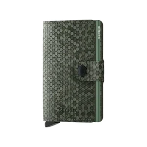 SECRID mini portafoglio miniwallet exagon Matte verde scuro