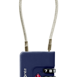 SAMSONITE Lucchetto bagaglio Ta Revolutiona cavo TSA con codice a 3 cifre BLUE