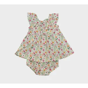 Y-Clù Abito Estivo Neonata con Culotte a Fiori