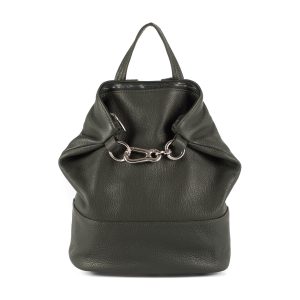 Antonella – Zaino in pelle – Verde militare