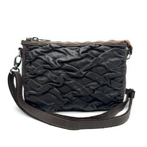 TINTO IN CAPO – Borsa a tracolla Plisse – Moro