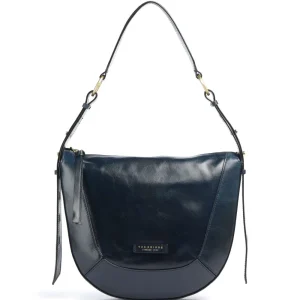 THE BRIDGE borsa a spalla fedora in pelle blu oltremare