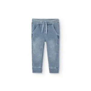 Pantalone morbido stretch effetto jeans per Bimbo Boboli 318136
