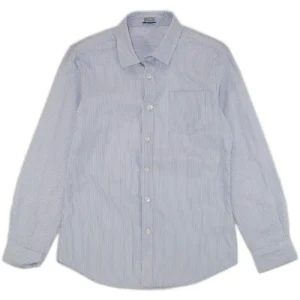 Camicia rigata celeste per bambino da 3anni a 7anni Y-Clù BYB10441