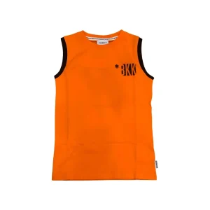 Bikkembergs Maglietta Arancione Ragazzo Senza Maniche