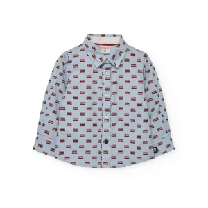 Camicia oxford manica lunga per bambini