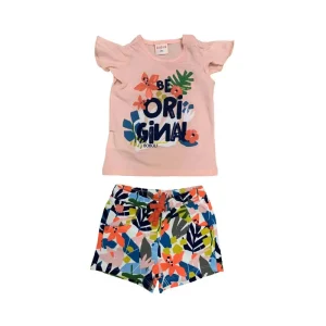 Boboli completo estivo bambina fantasia fiori colorato