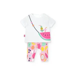 Completo leggings corto per neonata da 3mesi a 12mesi Boboli 148104