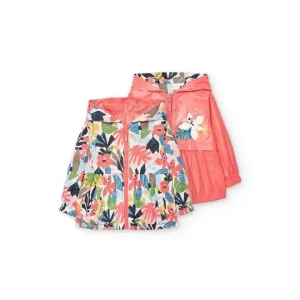 Boboli Giubbotto Reversibile Bambina Colorato e Leggero