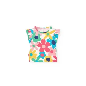 Maglietta Fiori per Bambina da 12mesi a 8anni Boboli 241119