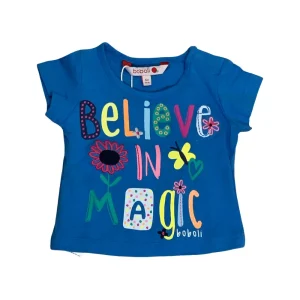 T-SHIRT IN COTONE COLORE CELESTE BAMBINO BOBOLI