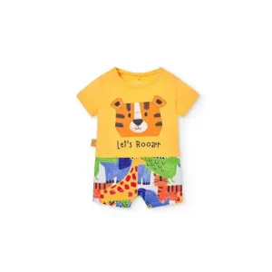 Boboli Tutina Corta Bambino Colorata con Animali