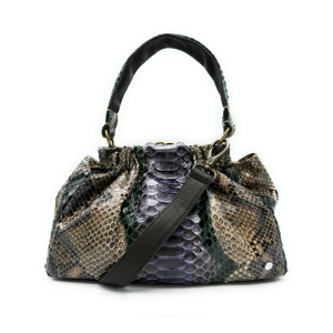 Bon Bon – Vero Pitone – Viola, verde, marrone