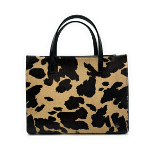 Borsa a mano in pelle cavallino – Mucca beige