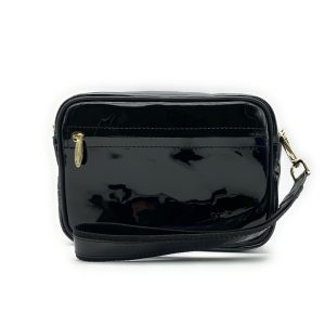 Camera Bag con Maniglia – Vernice – Nero