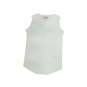 canottiera bambina estate 2024 bianca morbida