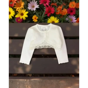 Mayoral Cardigan Cerimonia Bambino Bianco Elegante