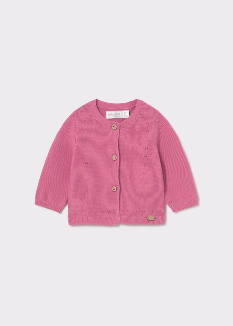 Cardigan in filo neonata mayoral