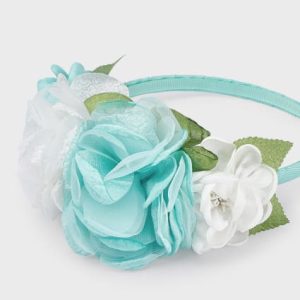 Cerchietto con applicazione floreale bambina