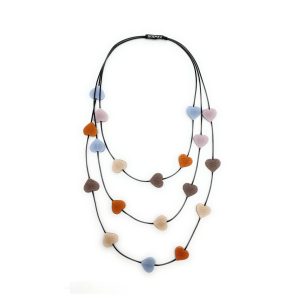 Collana Cuore – Vera pelle – Il tramonto