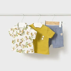 Completo pantalone corto overshirt Oliva