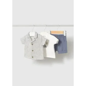 Completo 3 pezzi con camicia neonato 0-18mesi Mayoral 1205