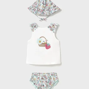 Completo costume bagno e cappello