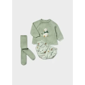 Completo 3 pezzi neonata 0-18mesi Mayoral 2243