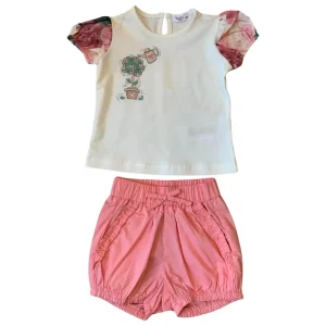 Completo bambina estivo 6 mesi con stampa e pantaloncini