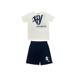 Completo Bikkembergs bambino T-shirt e short sportivo